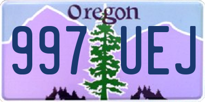 OR license plate 997UEJ