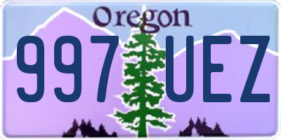 OR license plate 997UEZ