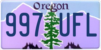 OR license plate 997UFL