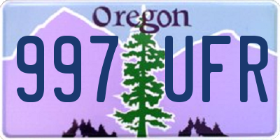 OR license plate 997UFR