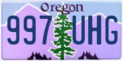 OR license plate 997UHG