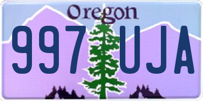 OR license plate 997UJA