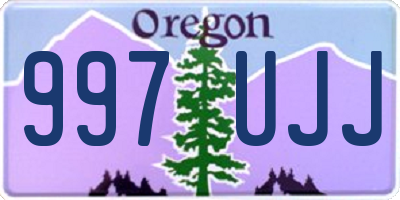 OR license plate 997UJJ