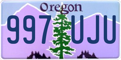 OR license plate 997UJU