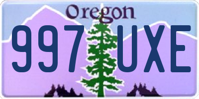 OR license plate 997UXE