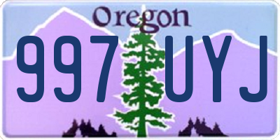 OR license plate 997UYJ