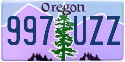 OR license plate 997UZZ