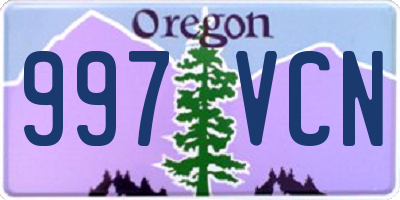 OR license plate 997VCN