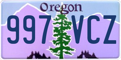 OR license plate 997VCZ