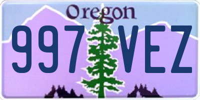 OR license plate 997VEZ