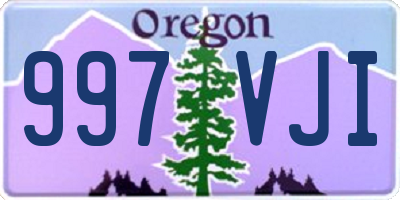 OR license plate 997VJI