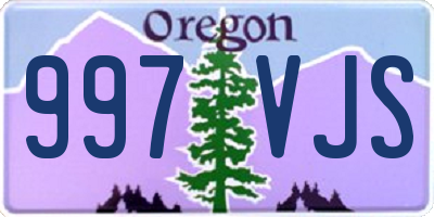 OR license plate 997VJS