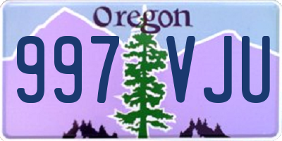 OR license plate 997VJU