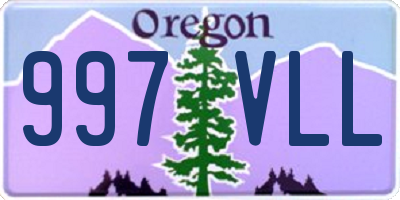 OR license plate 997VLL