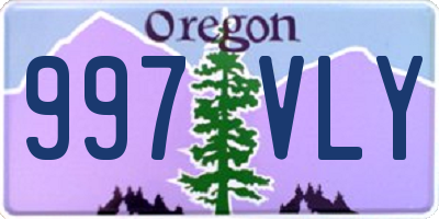 OR license plate 997VLY