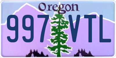 OR license plate 997VTL