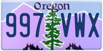 OR license plate 997VWX