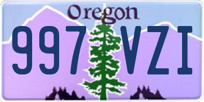OR license plate 997VZI