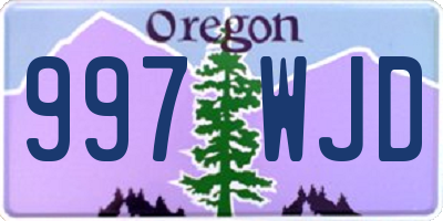 OR license plate 997WJD