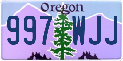 OR license plate 997WJJ