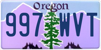 OR license plate 997WVT