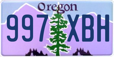 OR license plate 997XBH