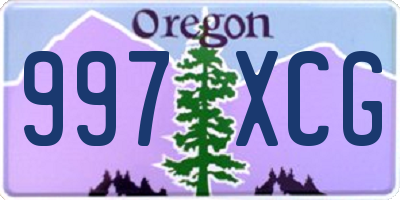 OR license plate 997XCG