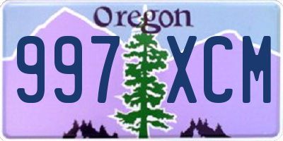 OR license plate 997XCM