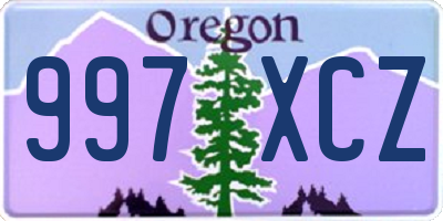 OR license plate 997XCZ