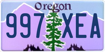 OR license plate 997XEA