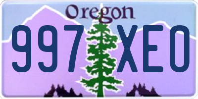 OR license plate 997XEO