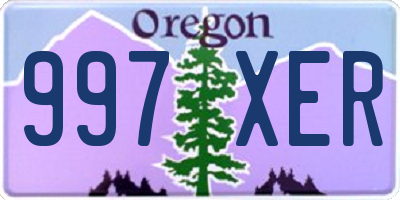 OR license plate 997XER