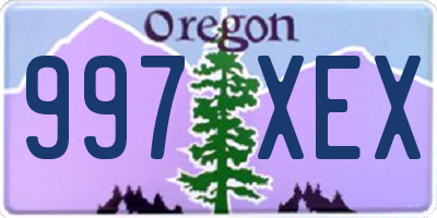 OR license plate 997XEX