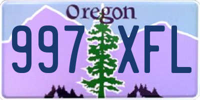 OR license plate 997XFL