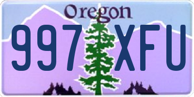 OR license plate 997XFU