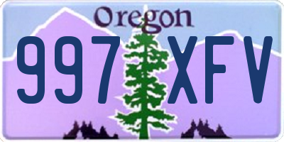 OR license plate 997XFV