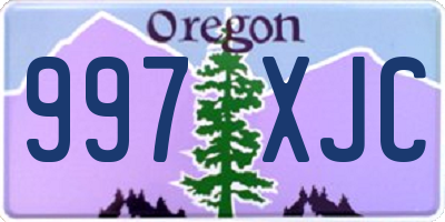 OR license plate 997XJC