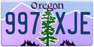 OR license plate 997XJE