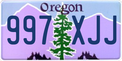 OR license plate 997XJJ