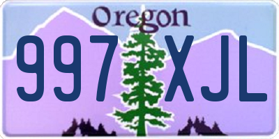 OR license plate 997XJL