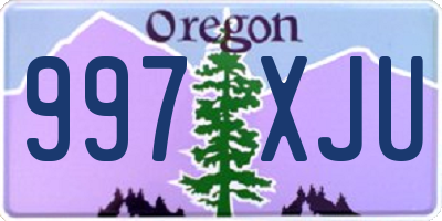 OR license plate 997XJU