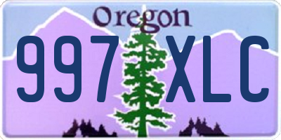 OR license plate 997XLC