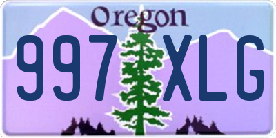 OR license plate 997XLG