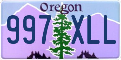 OR license plate 997XLL