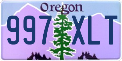 OR license plate 997XLT