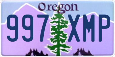 OR license plate 997XMP