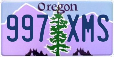 OR license plate 997XMS