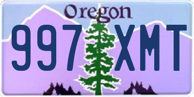 OR license plate 997XMT