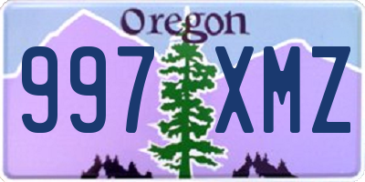 OR license plate 997XMZ