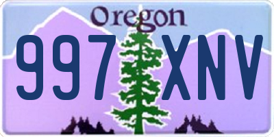 OR license plate 997XNV